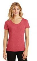 District® Women's Perfect Tri® 4.5-ounce, 50/25/25 poly cotton rayon V-Neck Short Sleeve T-shirt
